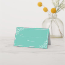 Moderne Blauwgroen witte flessentafel