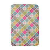 Moderne blauwroze blauwroze Marokkaanse Bath Mat (Voorkant Verticaal)