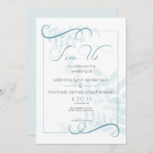 Moderne bleke blad-chique accenten turkooisblauw