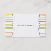 Moderne Bleke ontwerpstrips Visitekaartje (Achterkant)