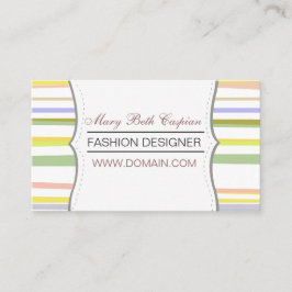 Moderne Bleke ontwerpstrips Visitekaartje