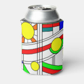 Moderne blik met een verfijnd glas blikjeskoeler (Blikje Achterkant)