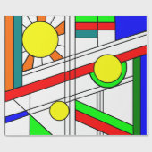 Moderne blik met een verfijnd glas cadeaupapier (Vlak)