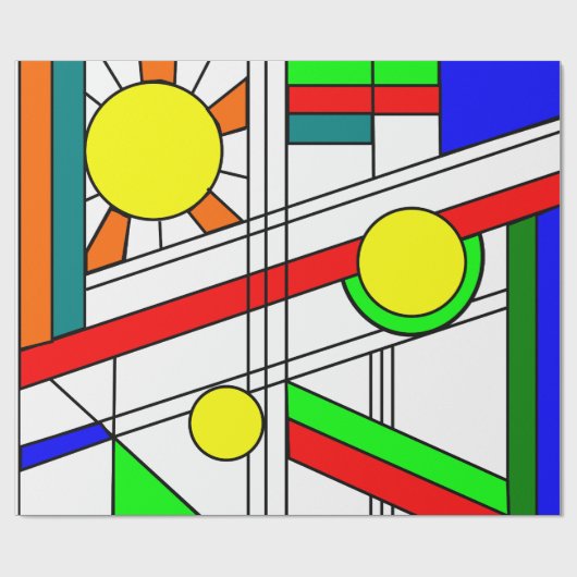 Moderne blik met een verfijnd glas cadeaupapier (Vlak)