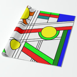 Moderne blik met een verfijnd glas cadeaupapier