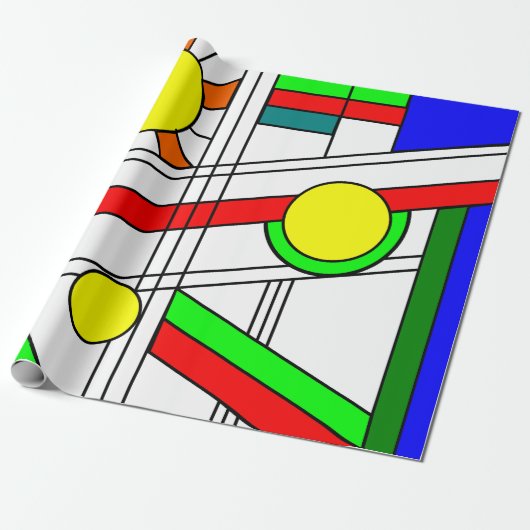 Moderne blik met een verfijnd glas cadeaupapier (Uitgerold)