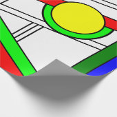 Moderne blik met een verfijnd glas cadeaupapier (Hoek)