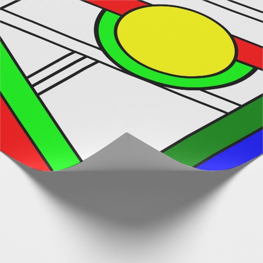 Moderne blik met een verfijnd glas cadeaupapier (Hoek)