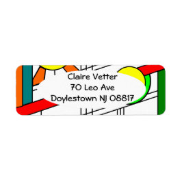 Moderne blik met een verfijnd glas etiket