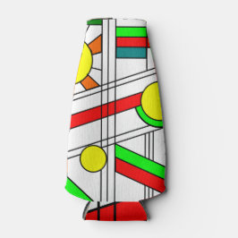 Moderne blik met een verfijnd glas flesjeskoeler