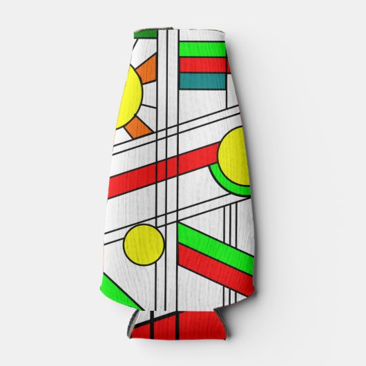 Moderne blik met een verfijnd glas flesjeskoeler (Voorkant)