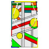 Moderne blik met een verfijnd glas klein cadeauzakje (Achterkant)