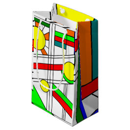 Moderne blik met een verfijnd glas klein cadeauzakje