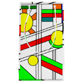 Moderne blik met een verfijnd glas klein cadeauzakje (Voorkant)