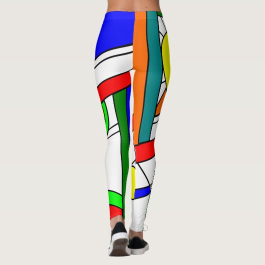 Moderne blik met een verfijnd glas leggings (Achterkant)