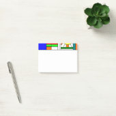 Moderne blik met een verfijnd glas post-it® notes (Kantoor)