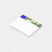 Moderne blik met een verfijnd glas post-it® notes (Schuin)