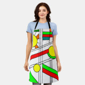 Moderne blik met een verfijnd glas schort (Gedragen)