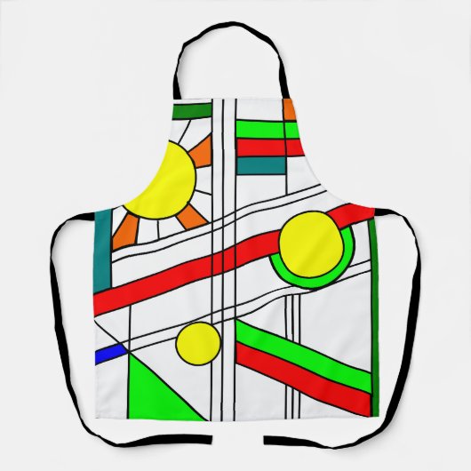 Moderne blik met een verfijnd glas schort (Voorkant)