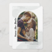 Moderne blinde elegante foto slaat de datum op (Voorkant / Achterkant)