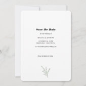 Moderne blinde elegante foto slaat de datum op (Achterkant)