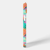 Moderne Bloeiende Cactussen Gepersonaliseerd Case-Mate iPhone Case (Achterkant / Rechts)