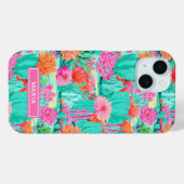 Moderne Bloeiende Cactussen Persoonlijk Case-Mate iPhone Case (Achterkant (horizontaal))
