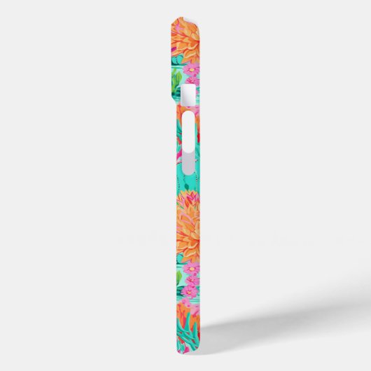 Moderne Bloeiende Cactussen Persoonlijk Case-Mate iPhone Case (Achterkant / Links)