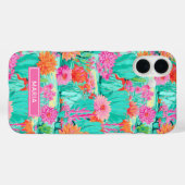 Moderne Bloeiende Cactussen Persoonlijk Case-Mate iPhone Case (Achterkant (horizontaal))