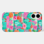 Moderne Bloeiende Cactussen Persoonlijk Case-Mate iPhone Case (Achterkant (horizontaal))