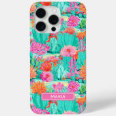 Moderne Bloeiende Cactussen Persoonlijk Case-Mate iPhone Case (Achterkant)