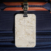 Moderne Bloem Bagagelabel