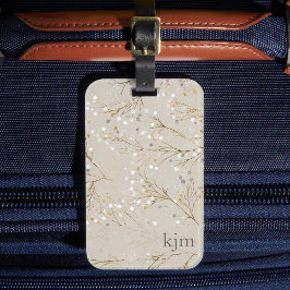 Moderne Bloem Bagagelabel