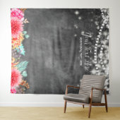 Moderne Bloem Boho Fotohokje Achtergrond Wandkleed (In Situ (horizontaal))