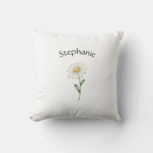 Moderne Bloem Botanische Eenvoudige Aquarel Naam