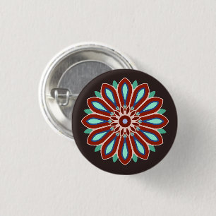 MODERNE BLOEM CADO VAN MOM DAD ZUS ZOON BAAS WI RONDE BUTTON 3,2 CM
