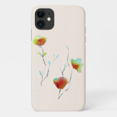 Moderne bloem Case-Mate iPhone case (Achterkant)