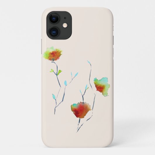 Moderne bloem Case-Mate iPhone case (Achterkant)