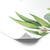 Moderne Bloem Foto Islamitische Moslim Trouwposter Poster (Hoek)