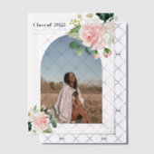 Moderne bloem | Gold Dust Arch Foto Vellum Uitnodigingen (Offset (Uitnodiging))