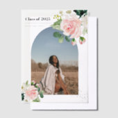 Moderne bloem | Gold Dust Arch Foto Vellum Uitnodigingen (Offset)