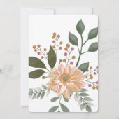 Moderne Bloem Illustratie Bruidsmeisje Feest Kaart (Achterkant)