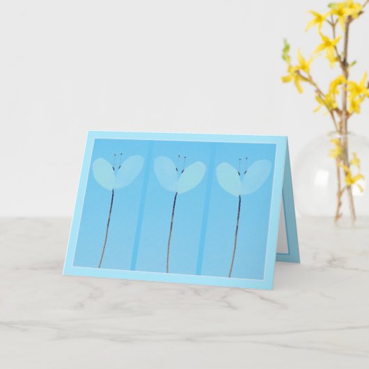 Moderne Bloem Kaart (Gele Bloem)