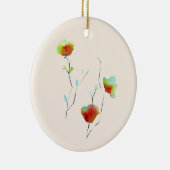 Moderne bloem keramisch ornament (Rechts)