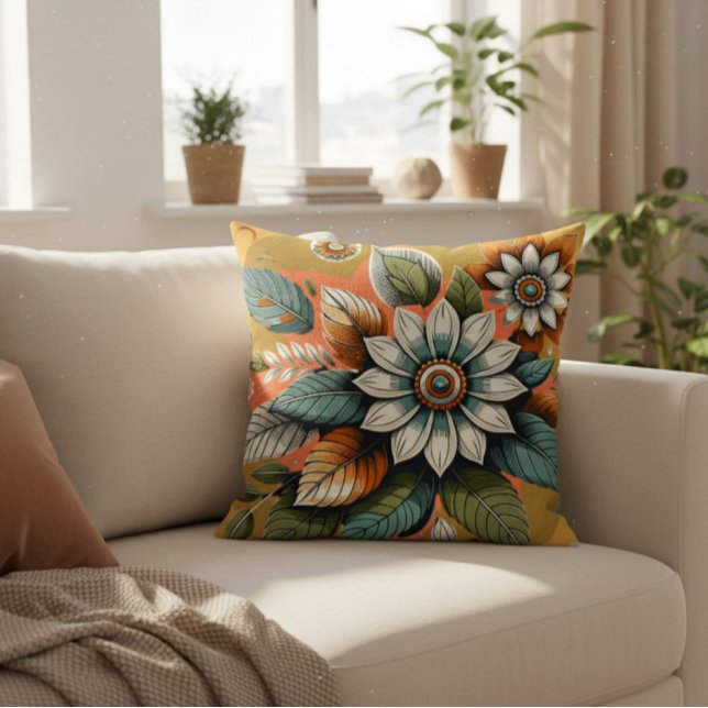 Moderne bloem  kussen (Creator heeft geüpload)