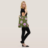 Moderne Bloem Motief Schoudertas Tote Bag (Op model)