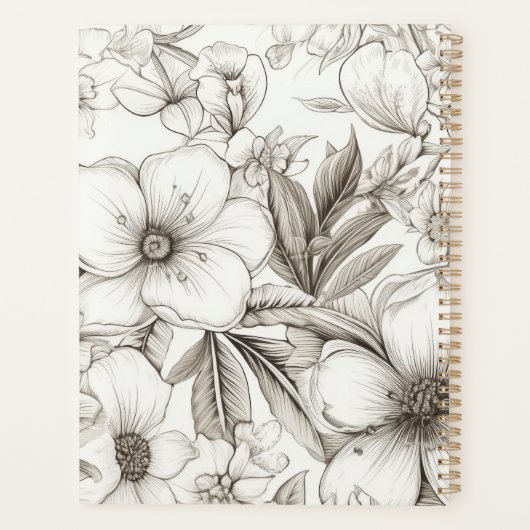 Moderne bloem planner (Achterkant)
