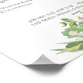 Moderne Bloem Prijslijst Poster (Hoek)