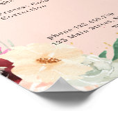 Moderne Bloem Prijslijst Poster (Hoek)