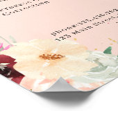 Moderne Bloem Prijslijst Poster (Hoek)